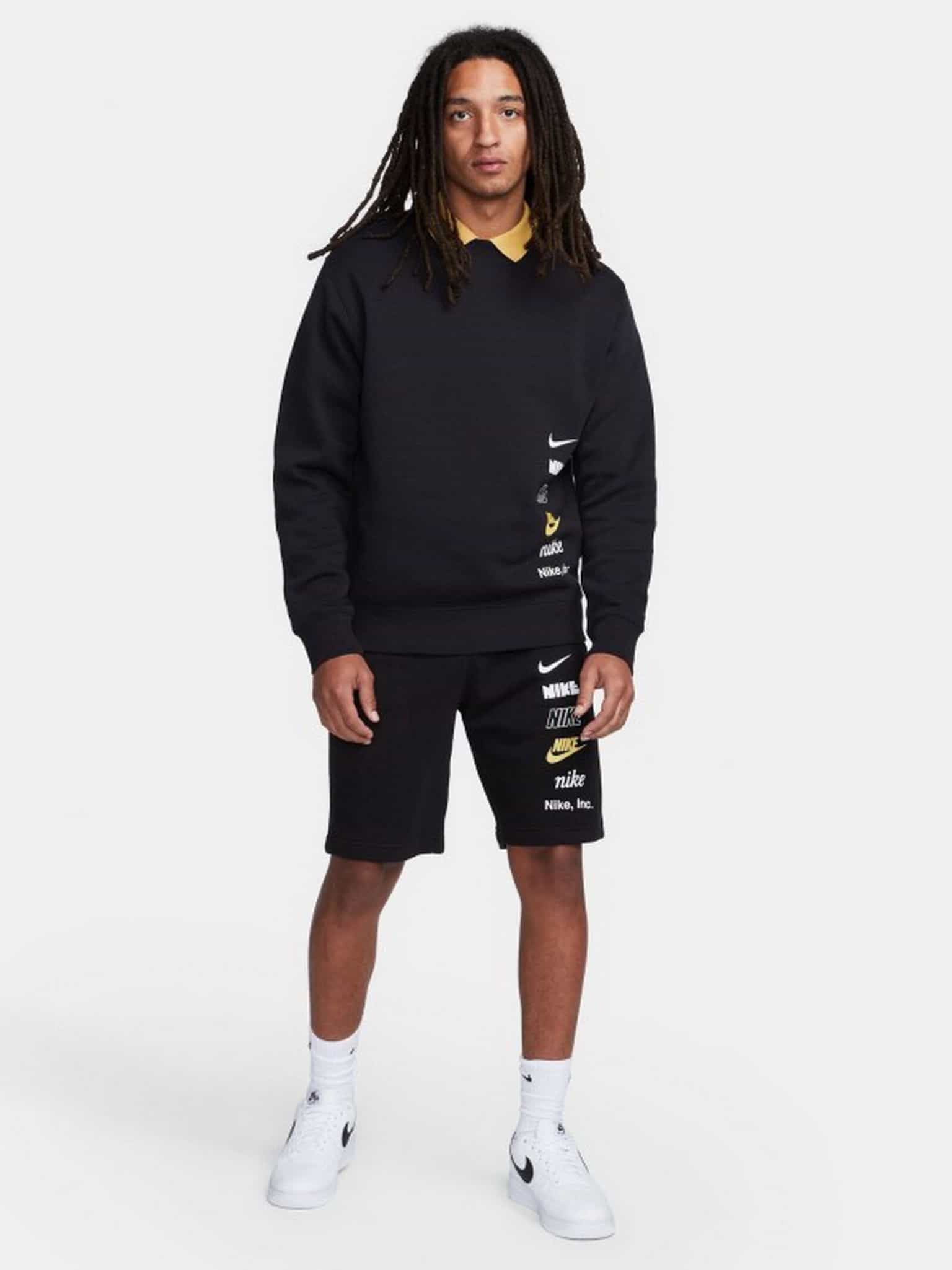 Толстовка Nike Club + BB Mlogo Crew 3