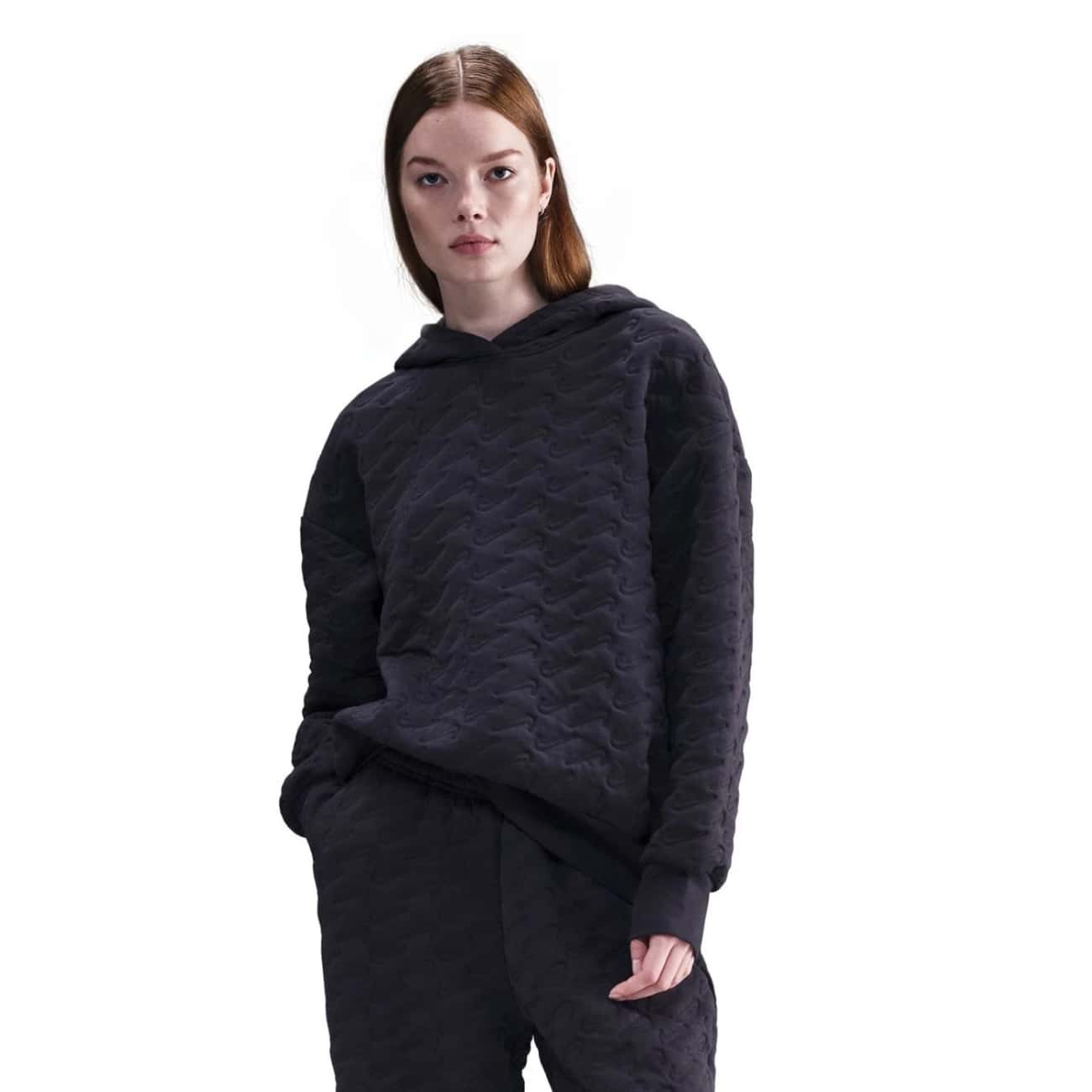 Hanorac Nike Sportswear Phoenix Fleece Loose Jacquard Pullover