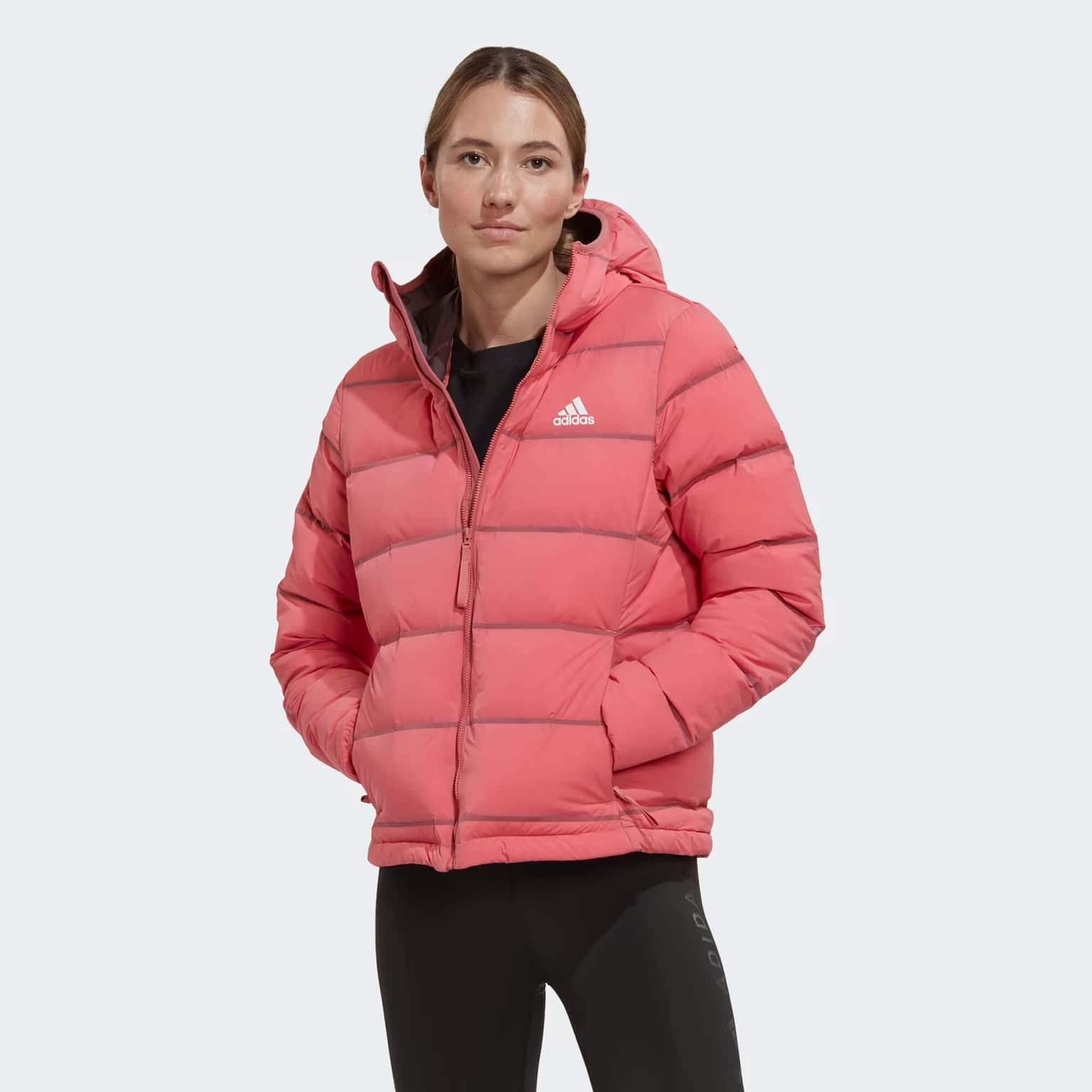Adidas Helionic Stretch Hooded Down Jacket