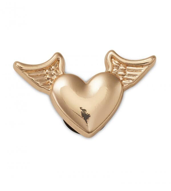 Jibbitz Crocs Gold Heart With Wings