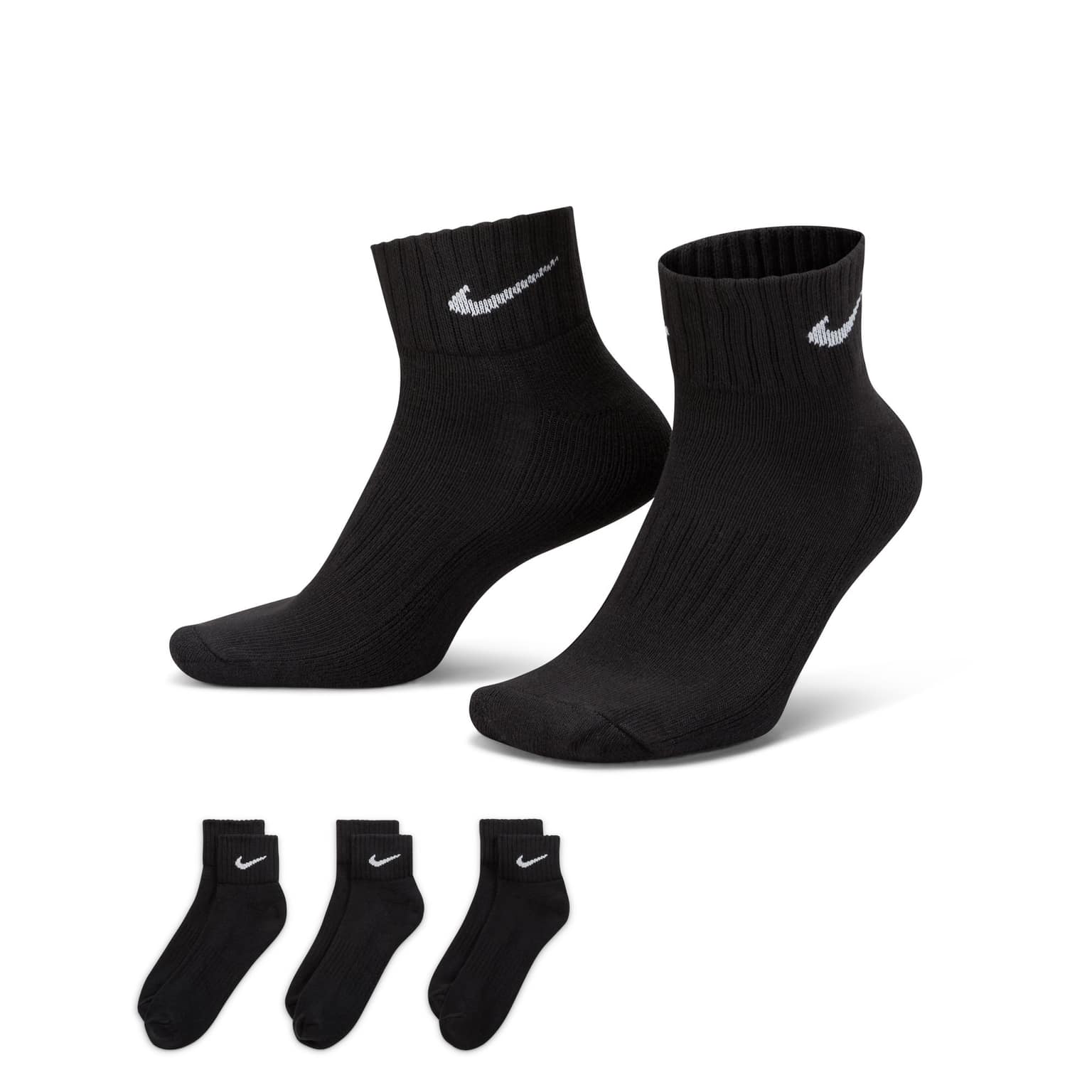 Nike Cushioned Ankle Socks (3 Pairs)