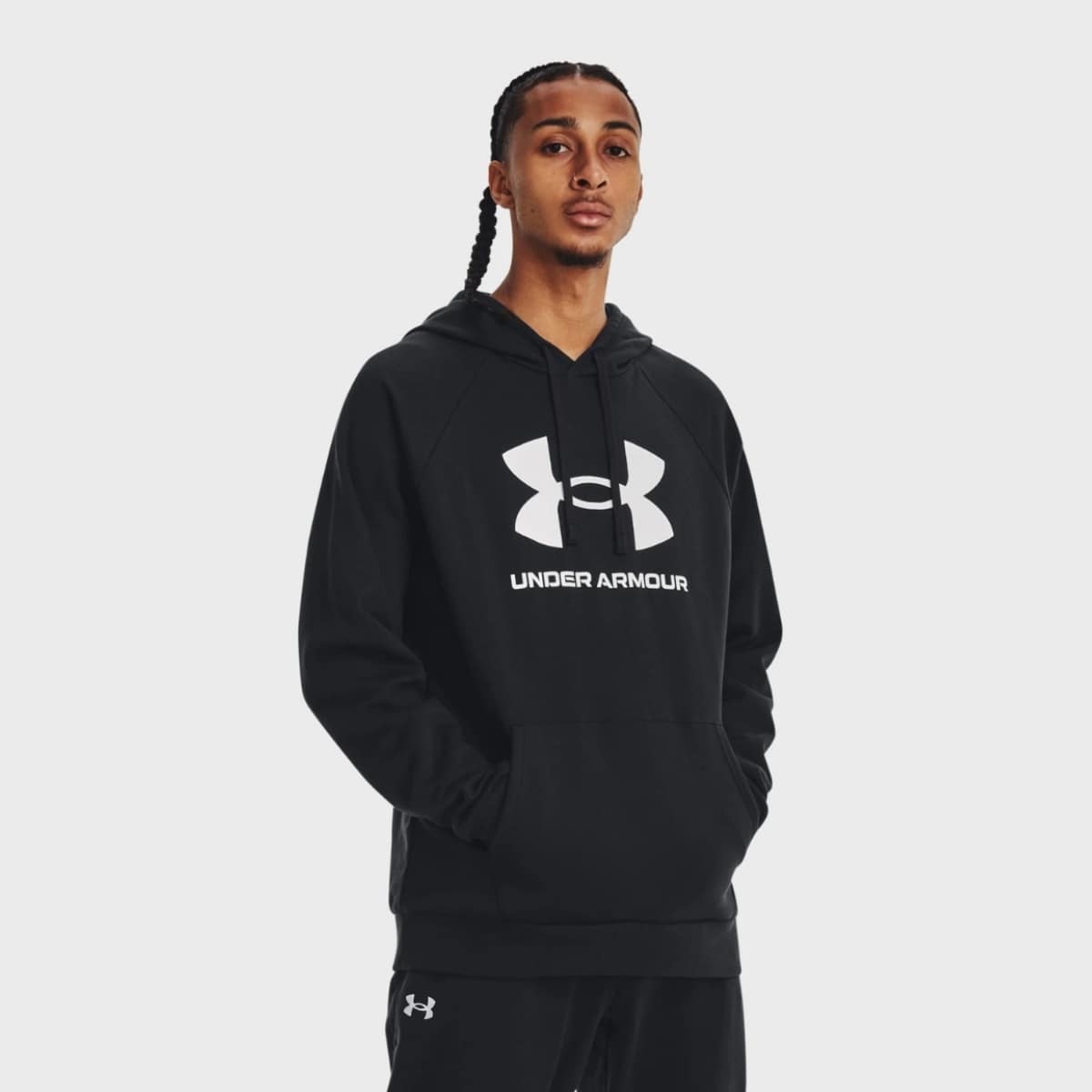 Hoody  UA Rival Fleece Logo HD-BLK